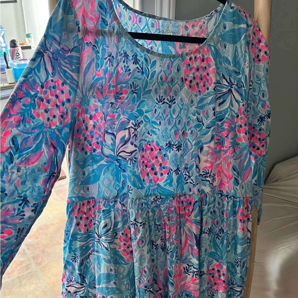 Lilly Pulitzer XXL swing dress. 3/4 sleeves.